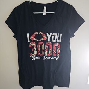 Only worn once, black and red re shirt.